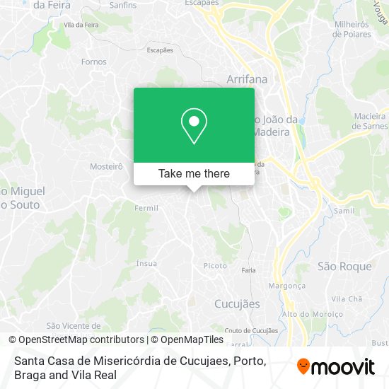 Santa Casa de Misericórdia de Cucujaes map