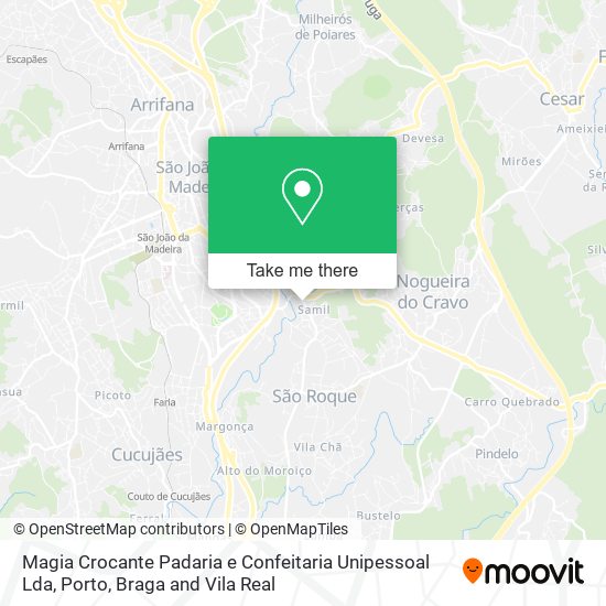 Magia Crocante Padaria e Confeitaria Unipessoal Lda mapa