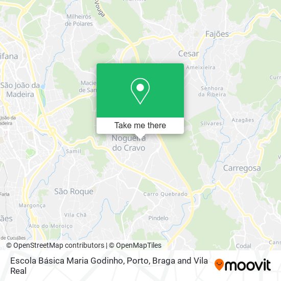 Escola Básica Maria Godinho mapa