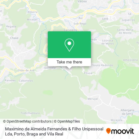 Maximino de Almeida Fernandes & Filho Unipessoal Lda mapa