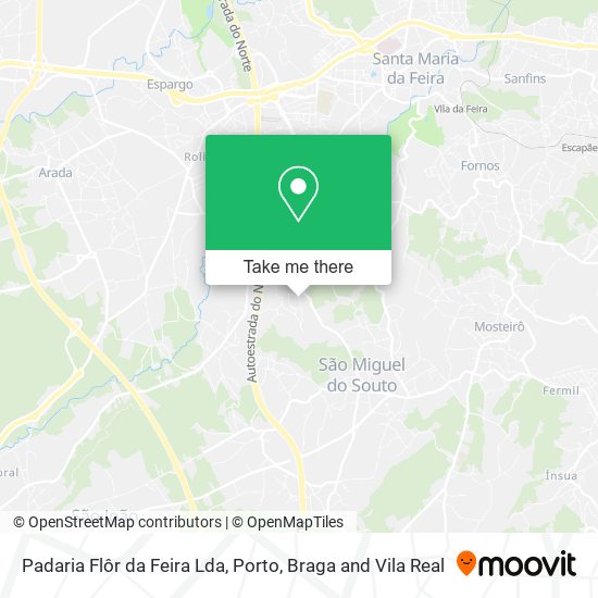 Padaria Flôr da Feira Lda map