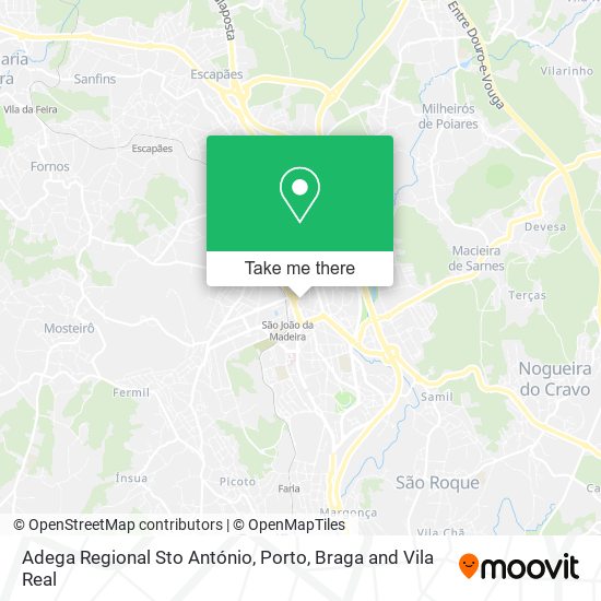 Adega Regional Sto António mapa