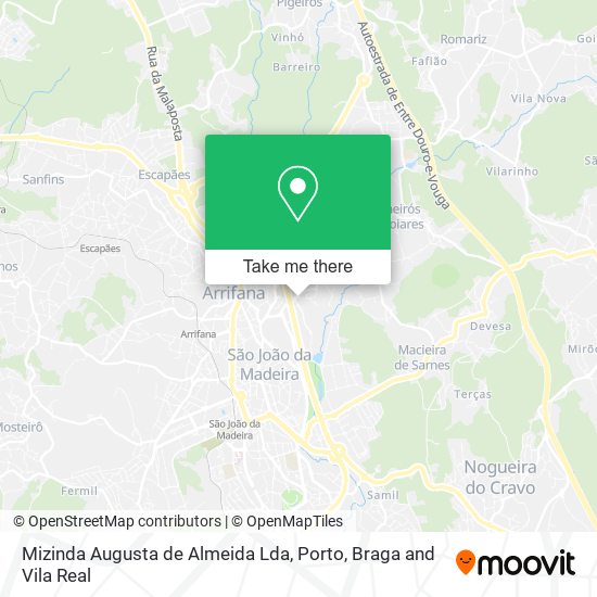 Mizinda Augusta de Almeida Lda map
