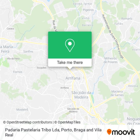 Padaria Pastelaria Tribo Lda map