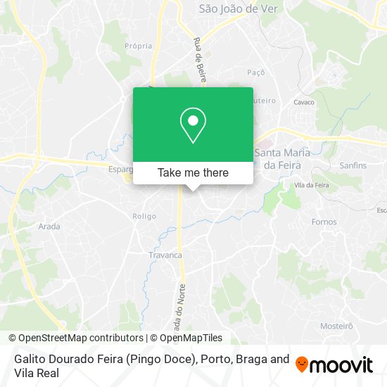 Galito Dourado Feira (Pingo Doce) map