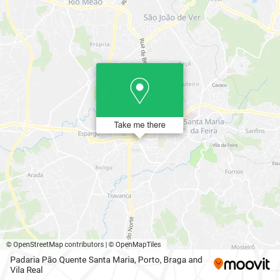 Padaria Pão Quente Santa Maria map