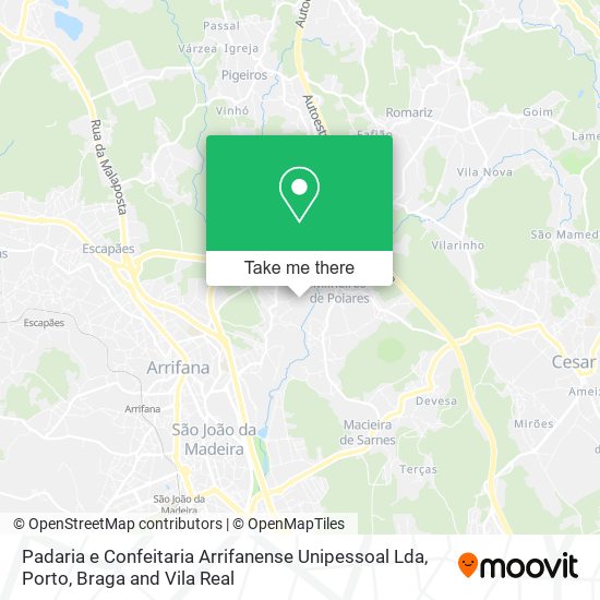 Padaria e Confeitaria Arrifanense Unipessoal Lda map