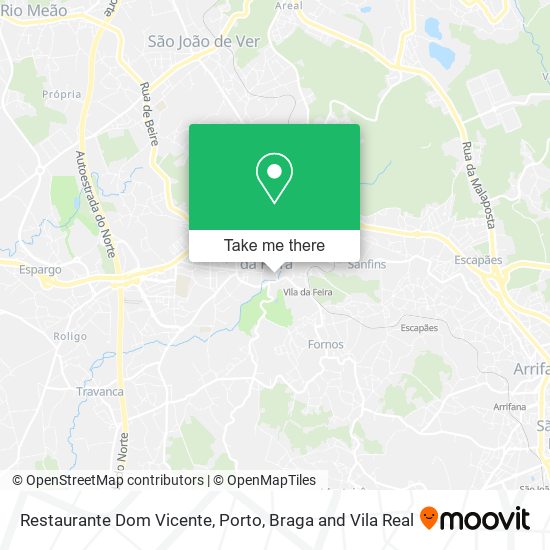 Restaurante Dom Vicente mapa
