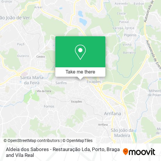 Aldeia dos Sabores - Restauração Lda mapa