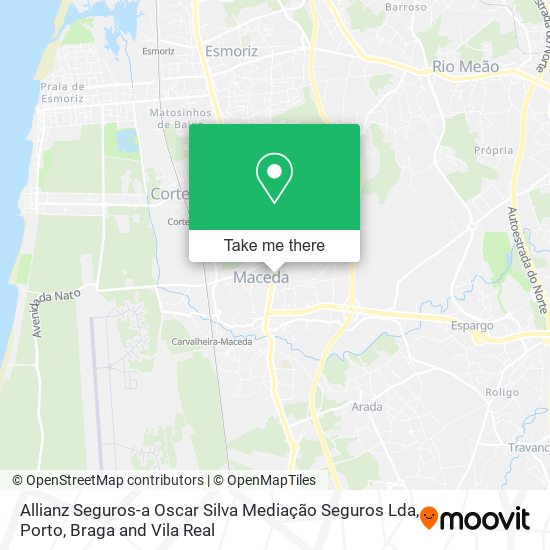 Allianz Seguros-a Oscar Silva Mediação Seguros Lda map