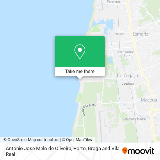 António José Melo de Oliveira map
