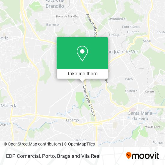 EDP Comercial map