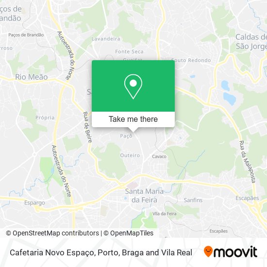 Cafetaria Novo Espaço map