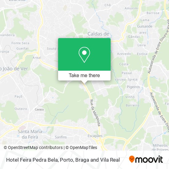 Hotel Feira Pedra Bela mapa