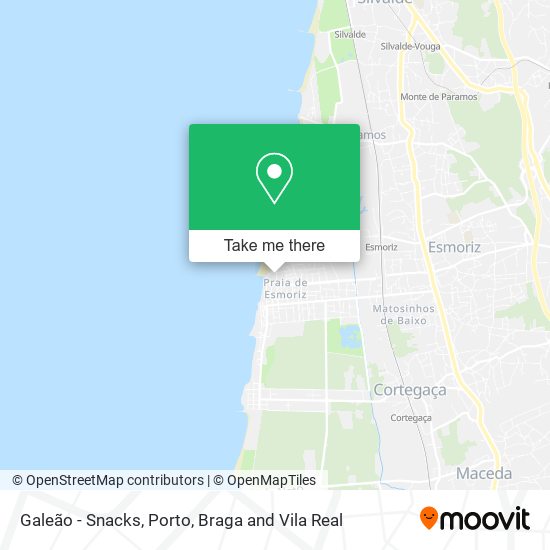 Galeão - Snacks map