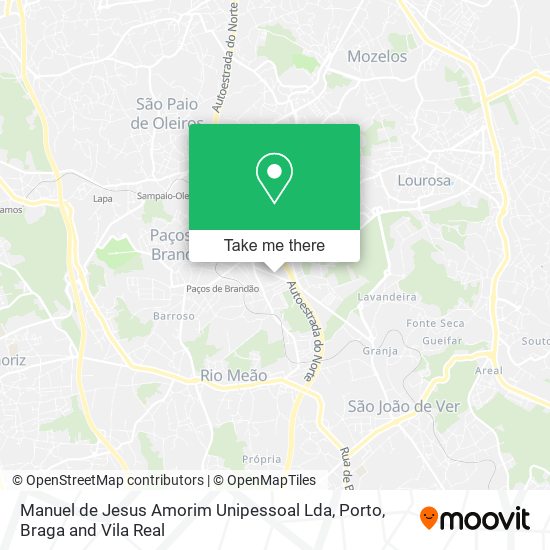 Manuel de Jesus Amorim Unipessoal Lda mapa