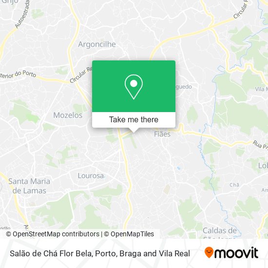 Salão de Chá Flor Bela mapa