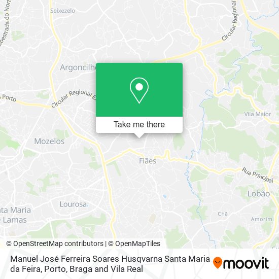 Manuel José Ferreira Soares Husqvarna Santa Maria da Feira mapa