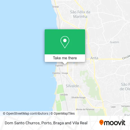 Dom Santo Churros map