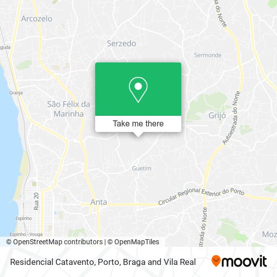 Residencial Catavento map