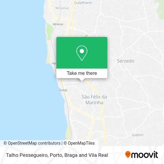 Talho Pessegueiro map