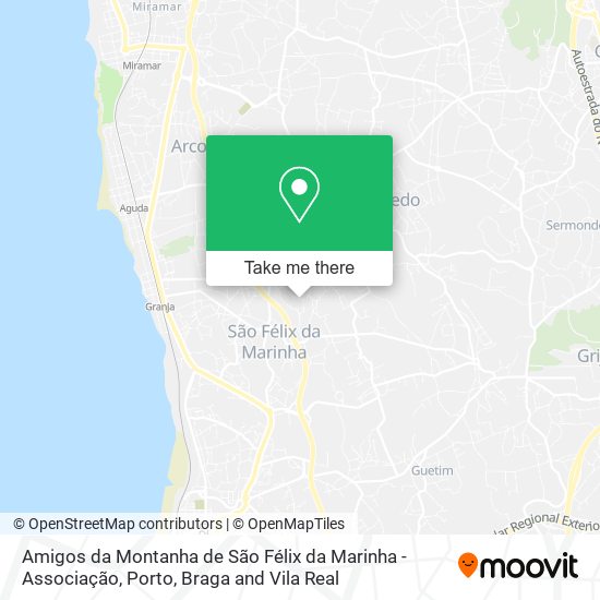 Amigos da Montanha de São Félix da Marinha - Associação map