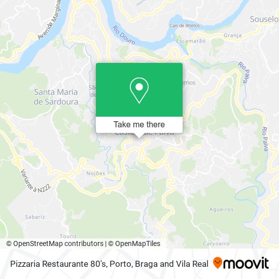 Pizzaria Restaurante 80's map