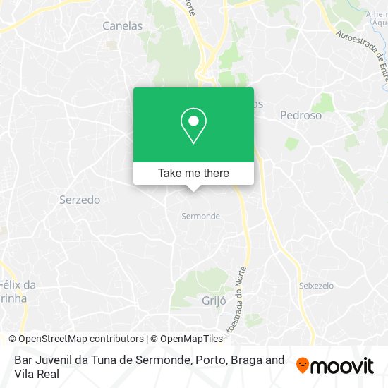 Bar Juvenil da Tuna de Sermonde map