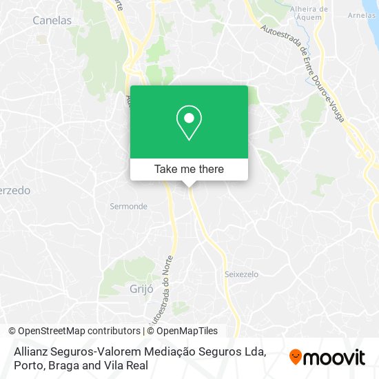 Allianz Seguros-Valorem Mediação Seguros Lda mapa