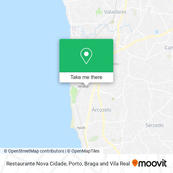 Restaurante Nova Cidade mapa