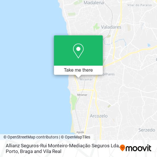 Allianz Seguros-Rui Monteiro-Mediação Seguros Lda map