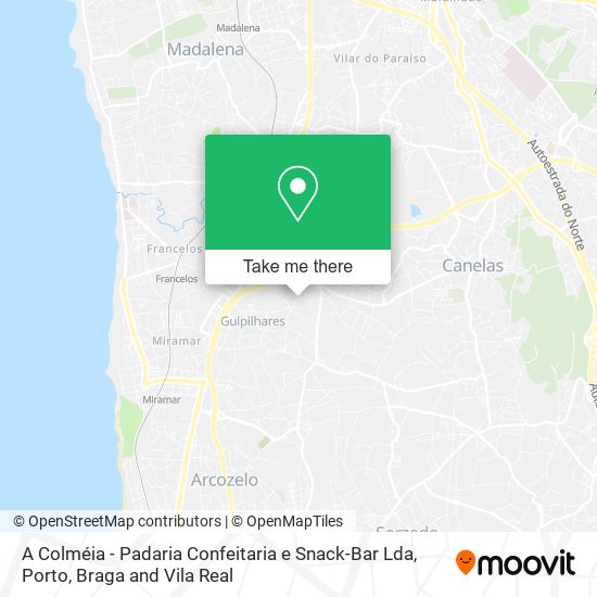 A Colméia - Padaria Confeitaria e Snack-Bar Lda mapa