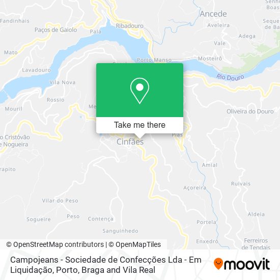 Campojeans - Sociedade de Confecções Lda - Em Liquidação map