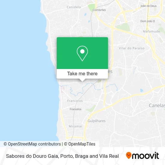 Sabores do Douro Gaia map