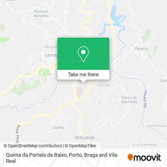 Quinta da Portela de Baixo mapa