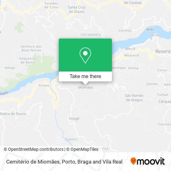 Cemitério de Miomães map