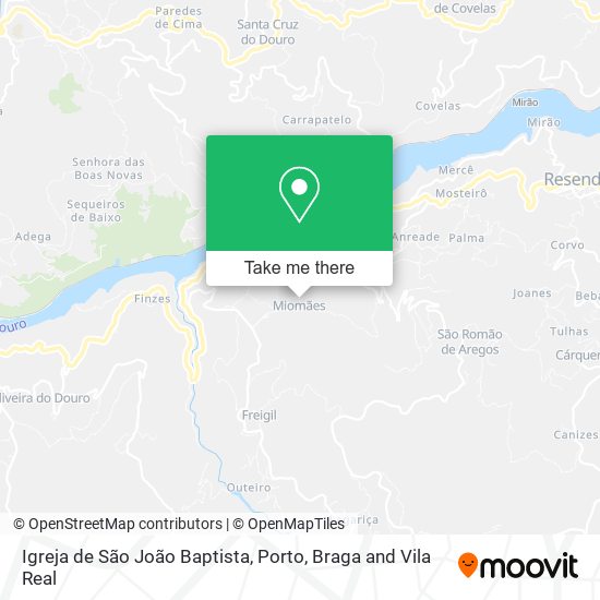 Igreja de São João Baptista mapa