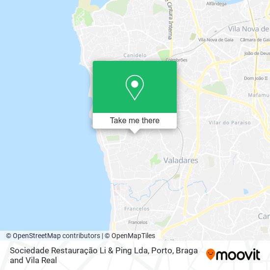 Sociedade Restauração Li & Ping Lda map