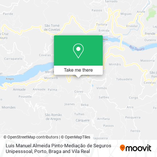 Luís Manuel Almeida Pinto-Mediação de Seguros Unipesssoal mapa