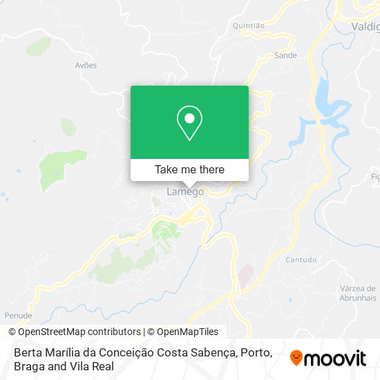 Berta Marília da Conceição Costa Sabença mapa