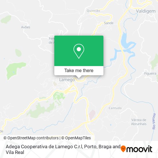 Adega Cooperativa de Lamego C.r.l map