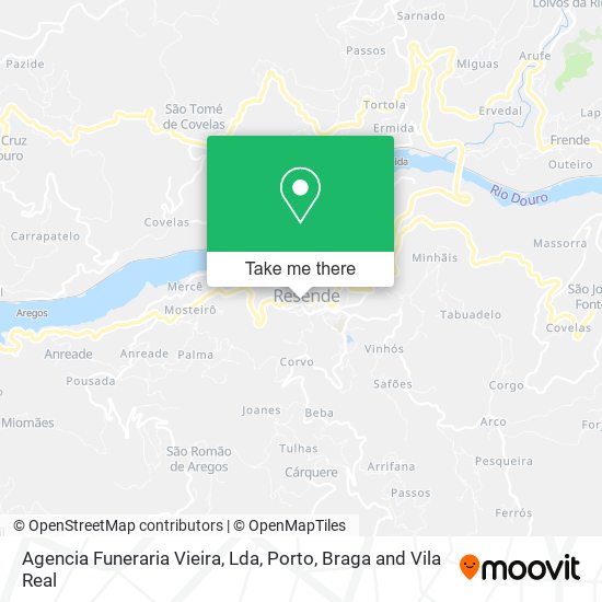 Agencia Funeraria Vieira, Lda map