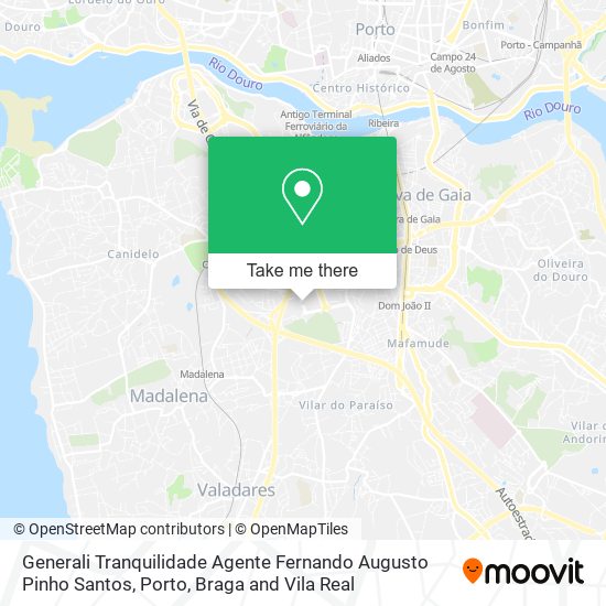 Generali Tranquilidade Agente Fernando Augusto Pinho Santos map