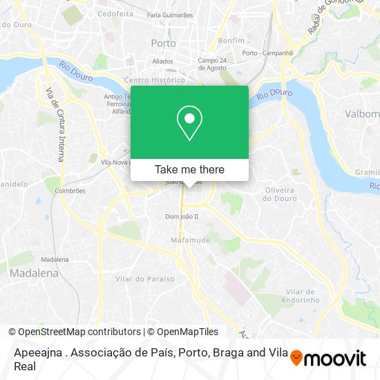 Apeeajna . Associação de País mapa