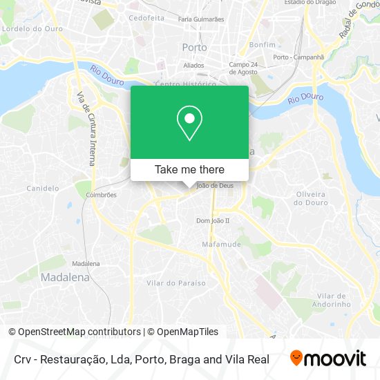Crv - Restauração, Lda mapa