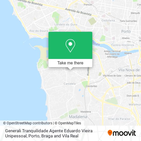 Generali Tranquilidade Agente Eduardo Vieira Unipessoal map