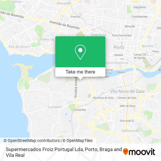 Supermercados Froiz Portugal Lda mapa