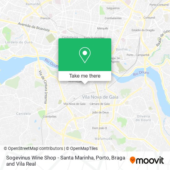 Sogevinus Wine Shop - Santa Marinha mapa