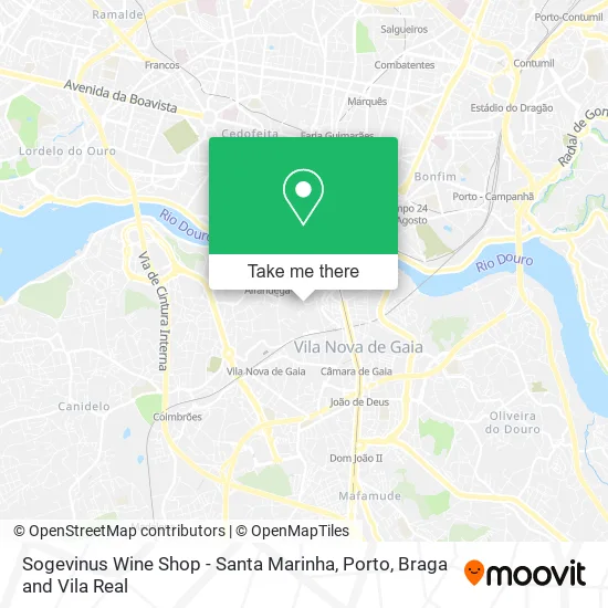 Sogevinus Wine Shop - Santa Marinha map