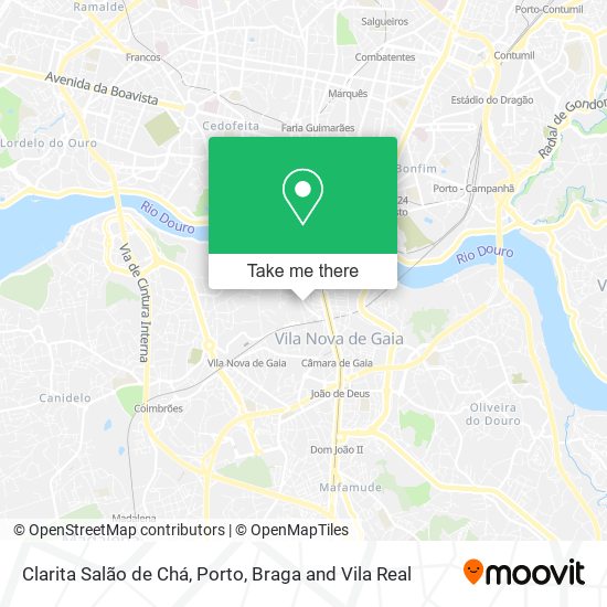 Clarita Salão de Chá mapa
